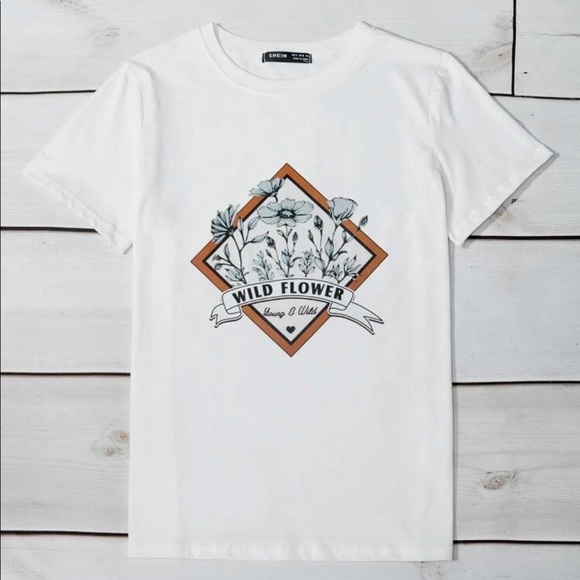 Young & Wild Floral Vintage Graphic Tee - Picture 2 of 5